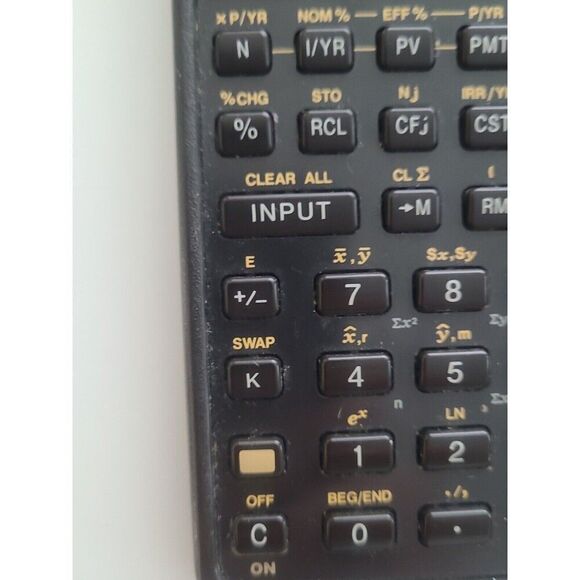 HP-10B Business Calculator Hewlett Packard business vintage retro brown - Picture 11 of 14